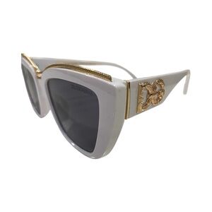 White and Gold Sunglasses
